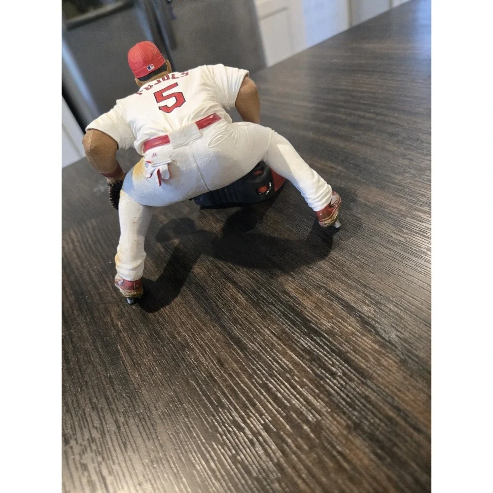 St Louis Cardinals Baseball Quartz Desk Clock MLB Champion PuJols Figurine 2005